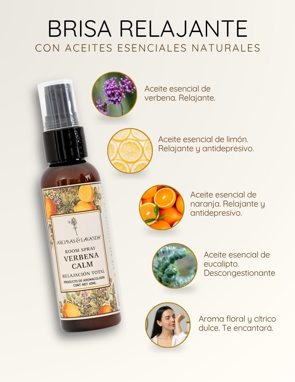 Set aromático Aromas Lavanda Calma y Relajacionen Trabajo de verbena 4