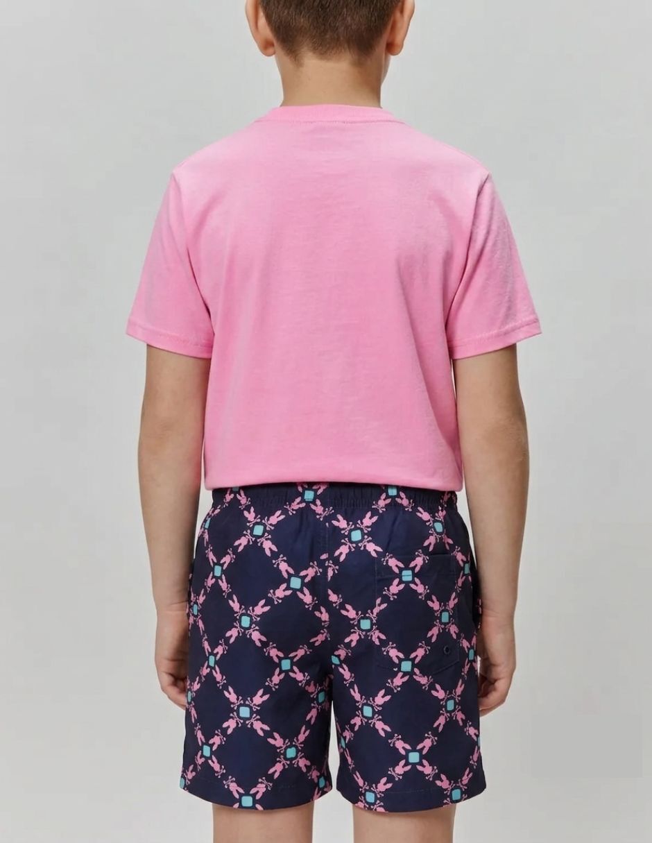 Playera psycho bunny manga corta para infantil niño
