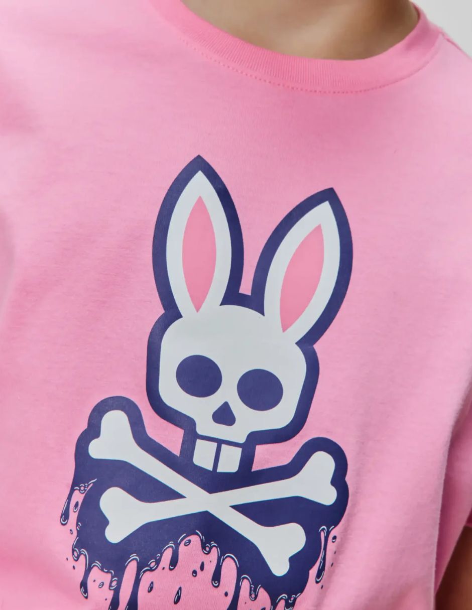 Playera psycho bunny manga corta para infantil niño