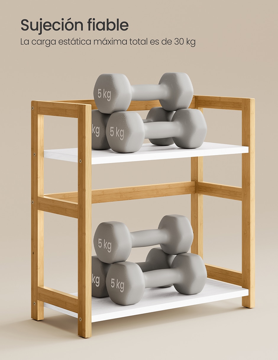 Estante de bambú Songmics Home Stefan MOFS046W101