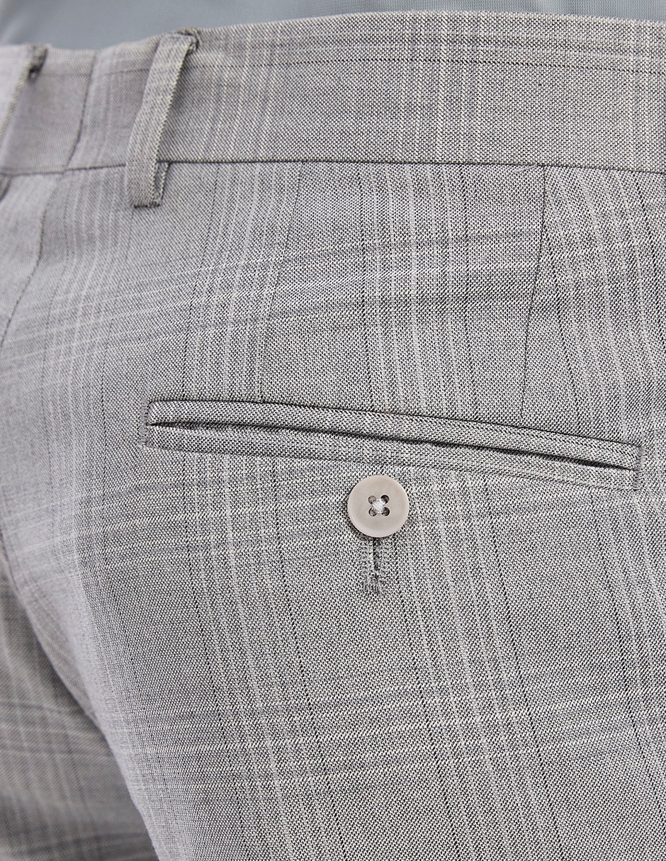 Pantalón formal de vestir regular vittorio forti y viscosa para hombre
