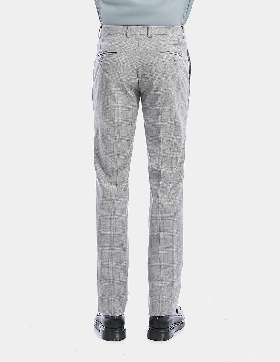Pantalón formal de vestir regular vittorio forti y viscosa para hombre