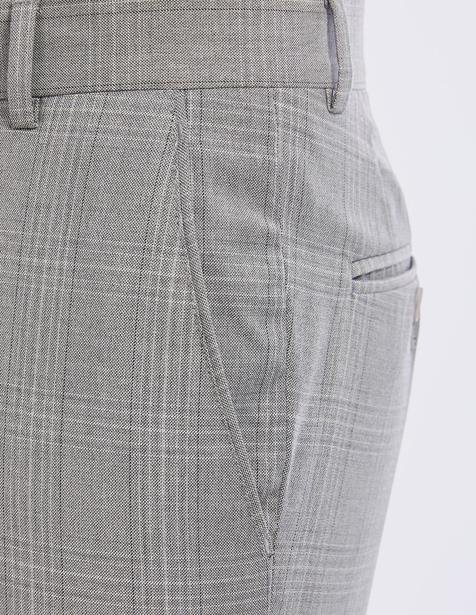 Pantalón formal de vestir regular vittorio forti y viscosa para hombre