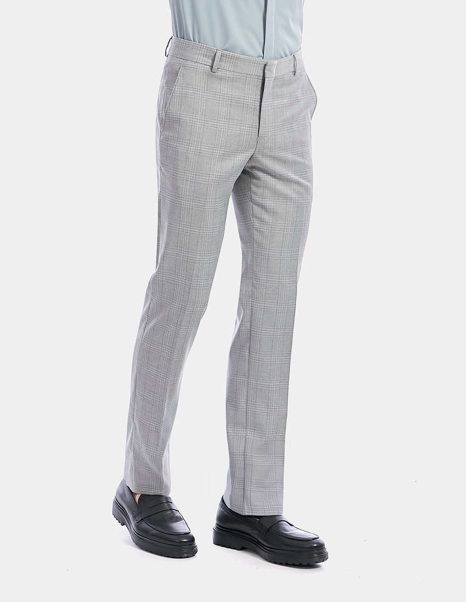 Pantalón formal de vestir regular vittorio forti y viscosa para hombre