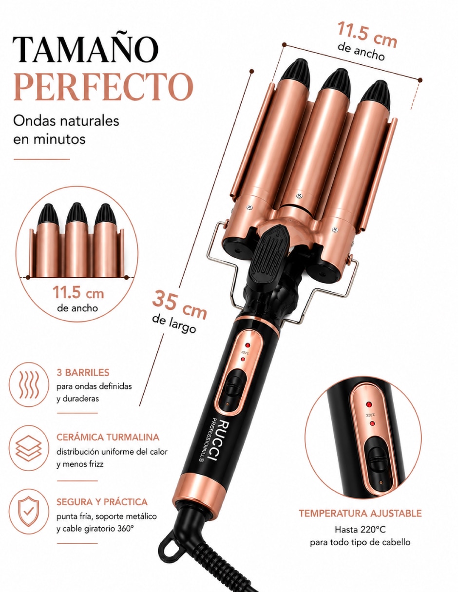 Waflera Rucci Style Bender HC106 placas de cerámica - iones