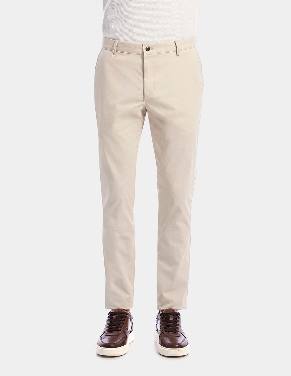 Pantalón business casual regular slim vittorio forti para hombre