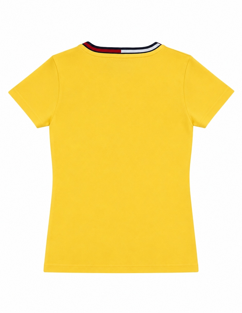 Playera manga corta cuello v para mujer 4