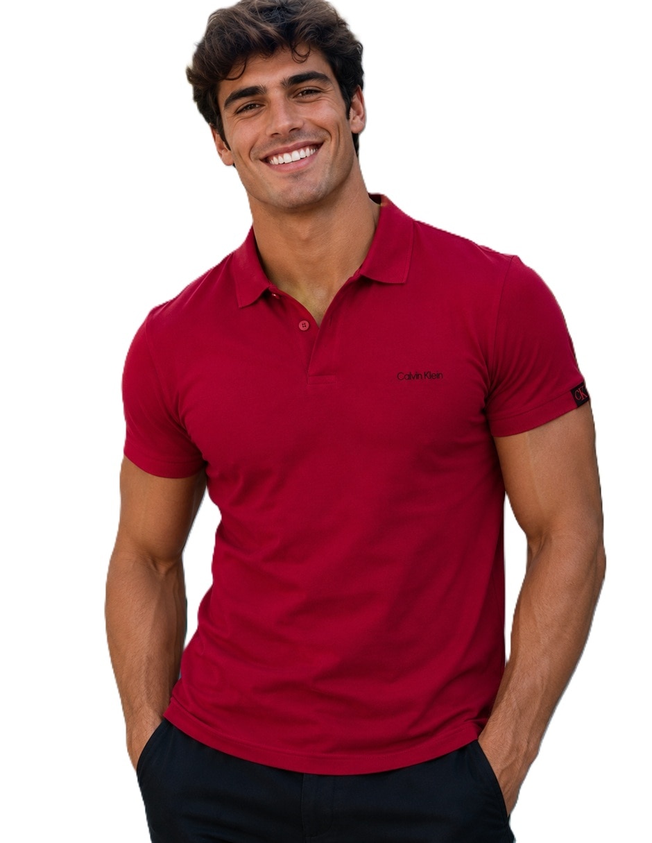 Playera calvin klein jeans cuello polo para hombre