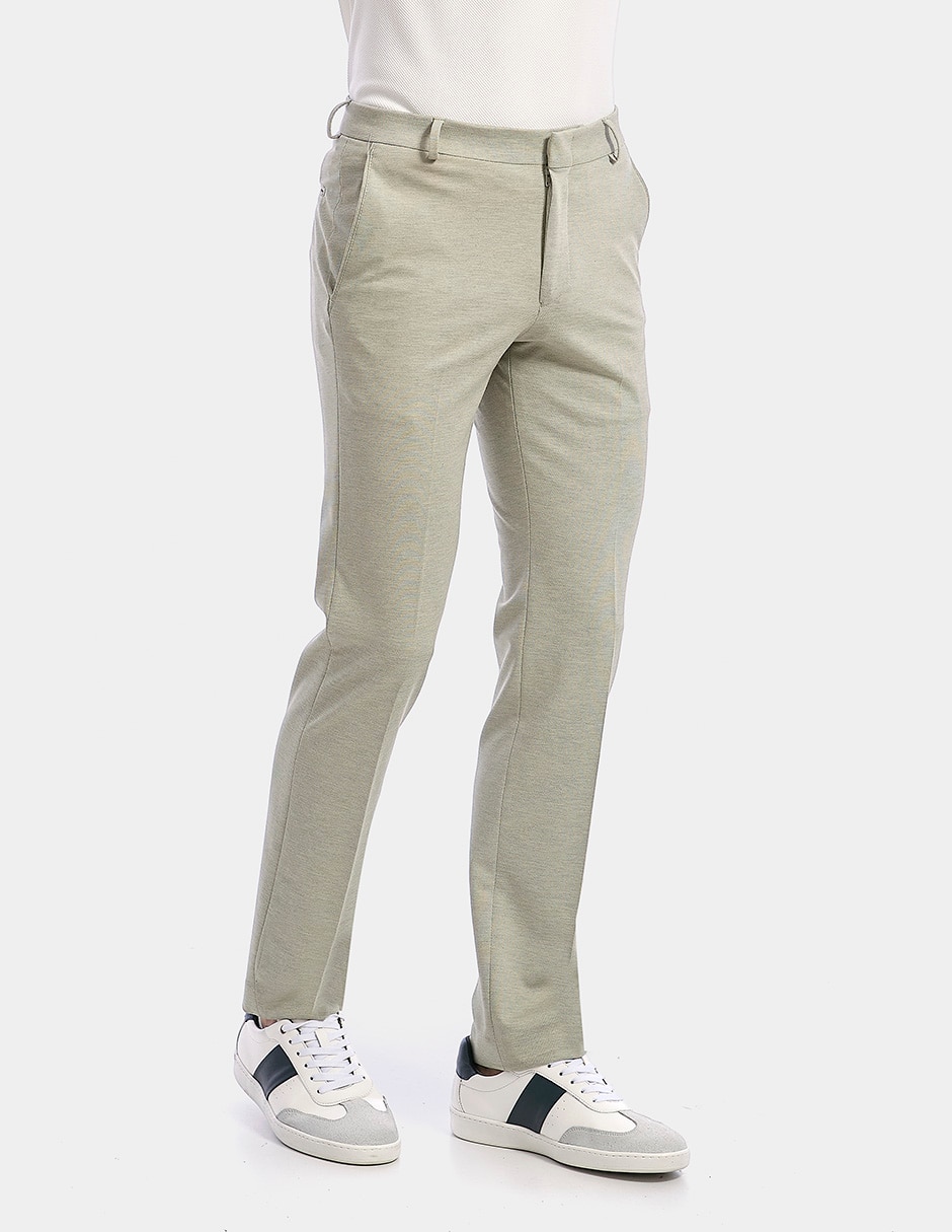 Pantalón formal de vestir recto vittorio forti para hombre