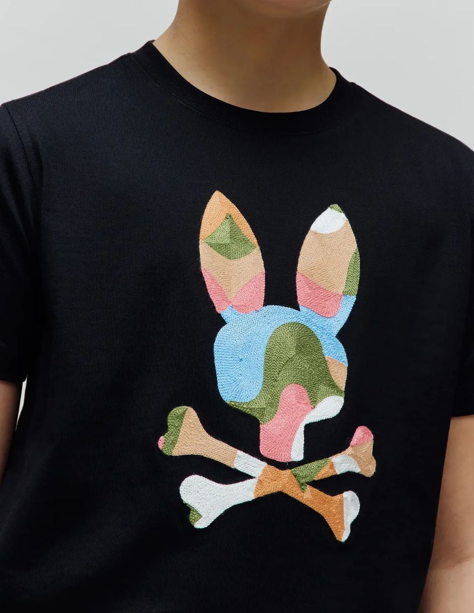 Playera psycho bunny manga corta para infantil niño