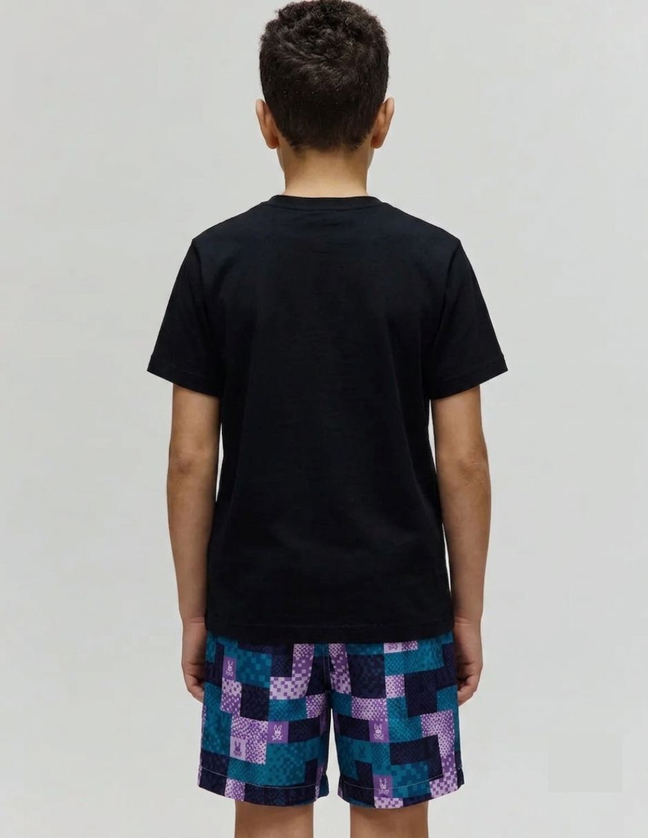 Playera psycho bunny manga corta para infantil niño