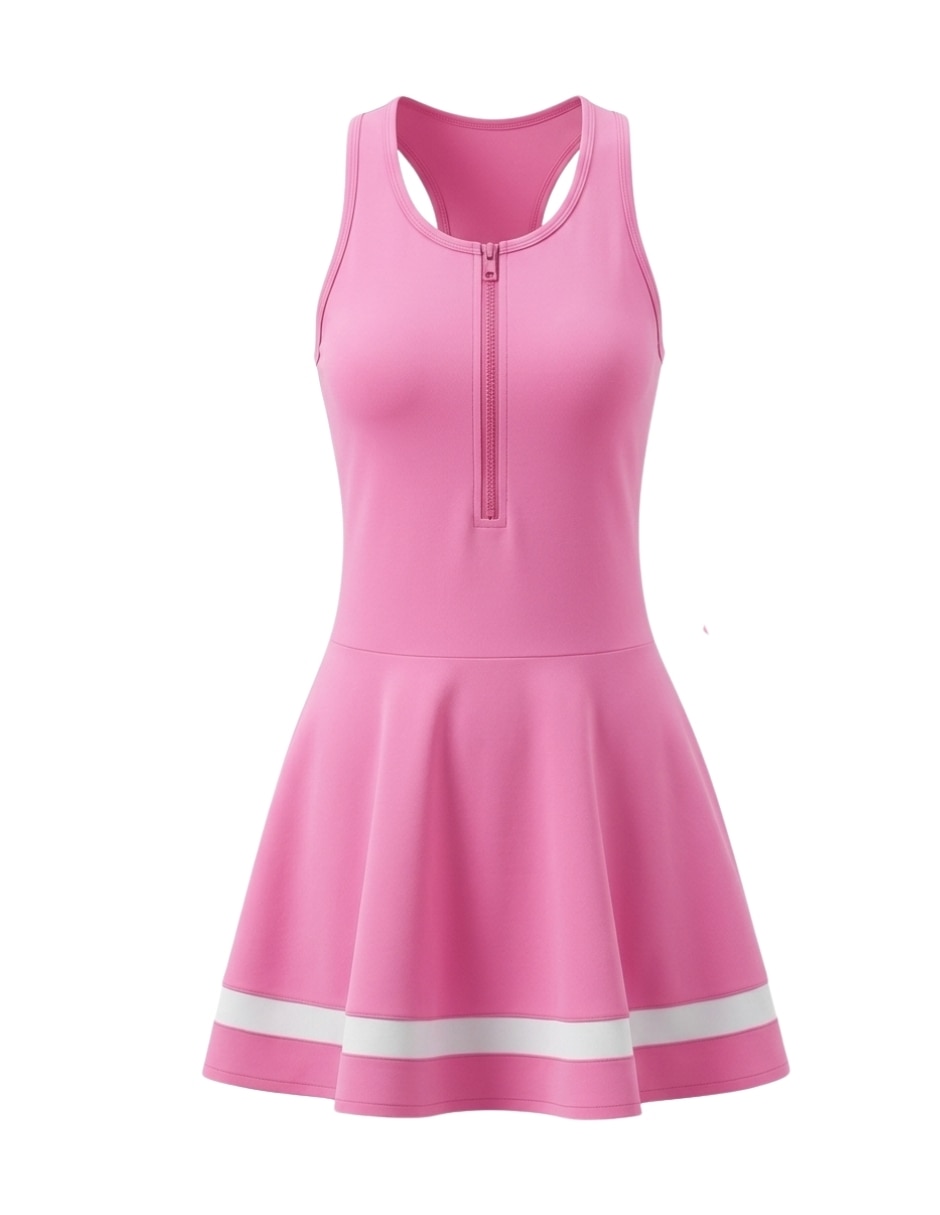Vestido arriba rodilla activewear pink para mujer Vestido arriba rodilla activewear pink para mujer