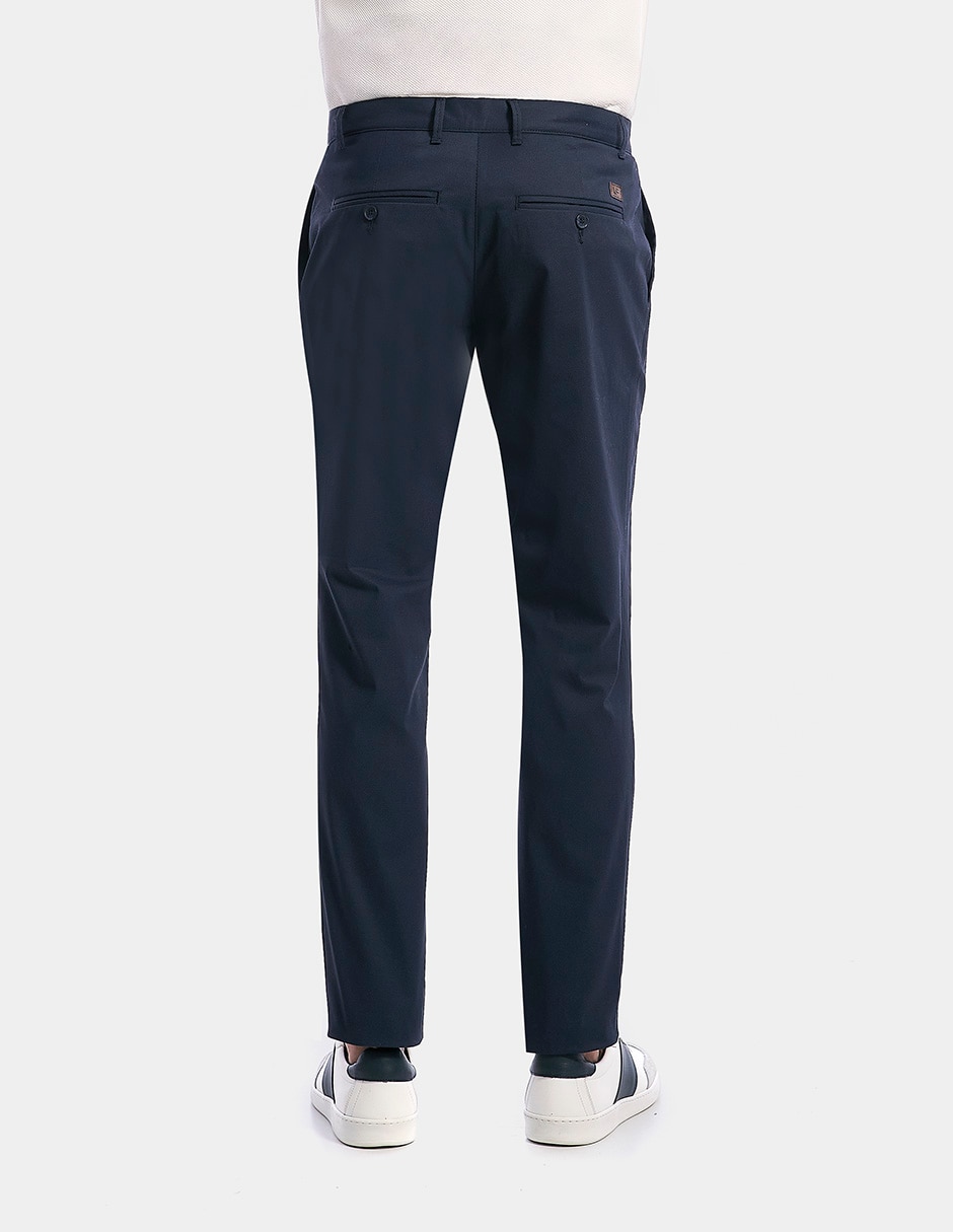 Pantalón business casual regular slim para hombre 4