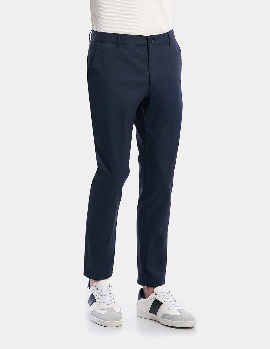 Pantalón business casual regular slim para hombre 8