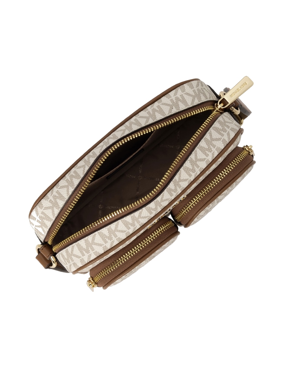 Bolsa crossbody michael kors jet set de cuero para mujer