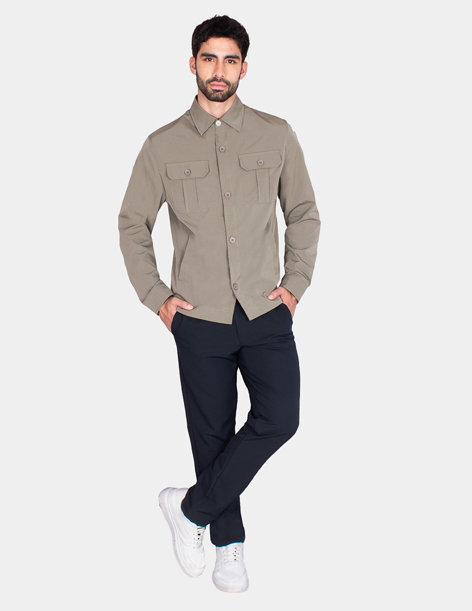 Chamarra casual generra con bolsillos para hombre