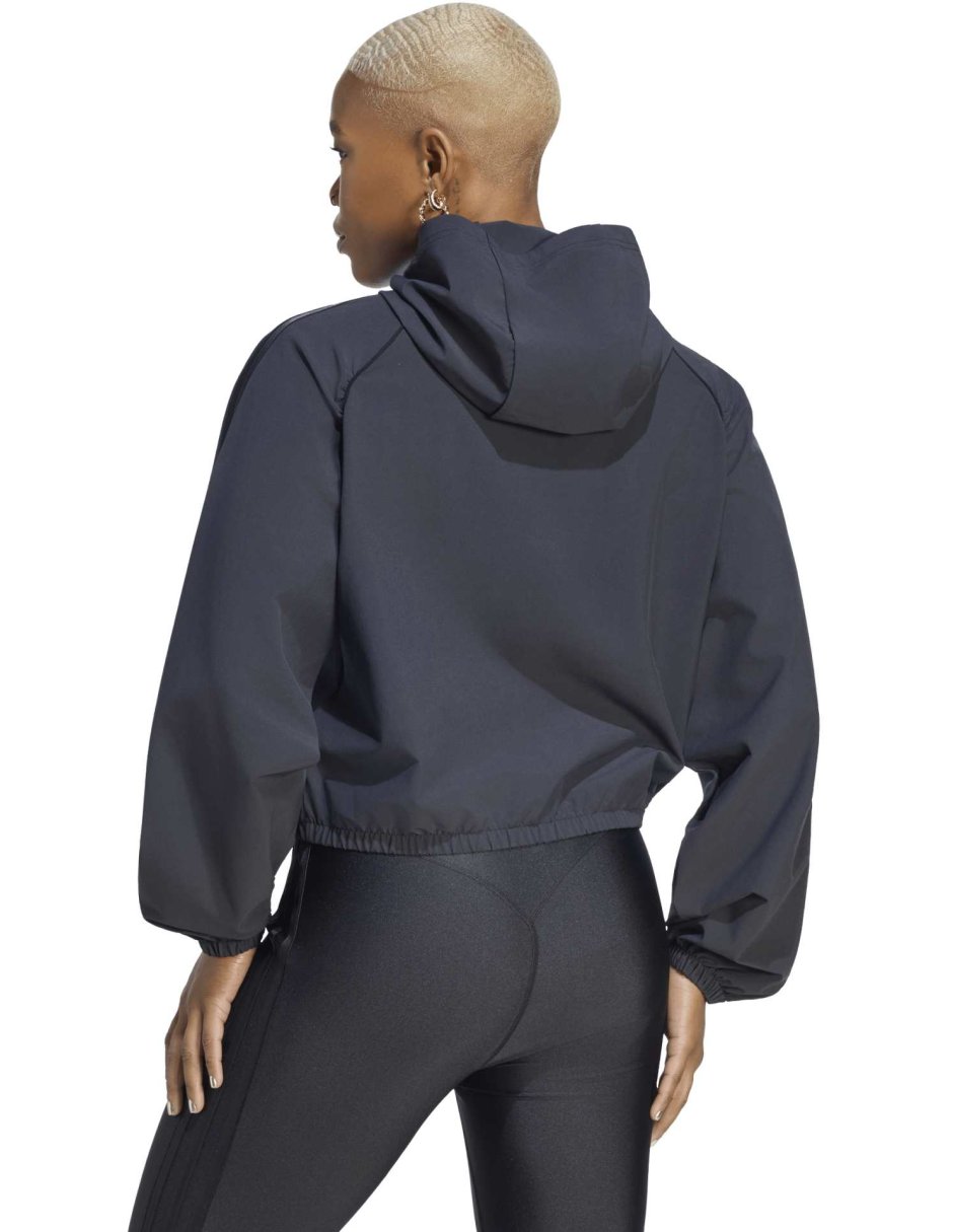 Sudadera para entrenamiento adidas mt s logo hd con capucha para mujer