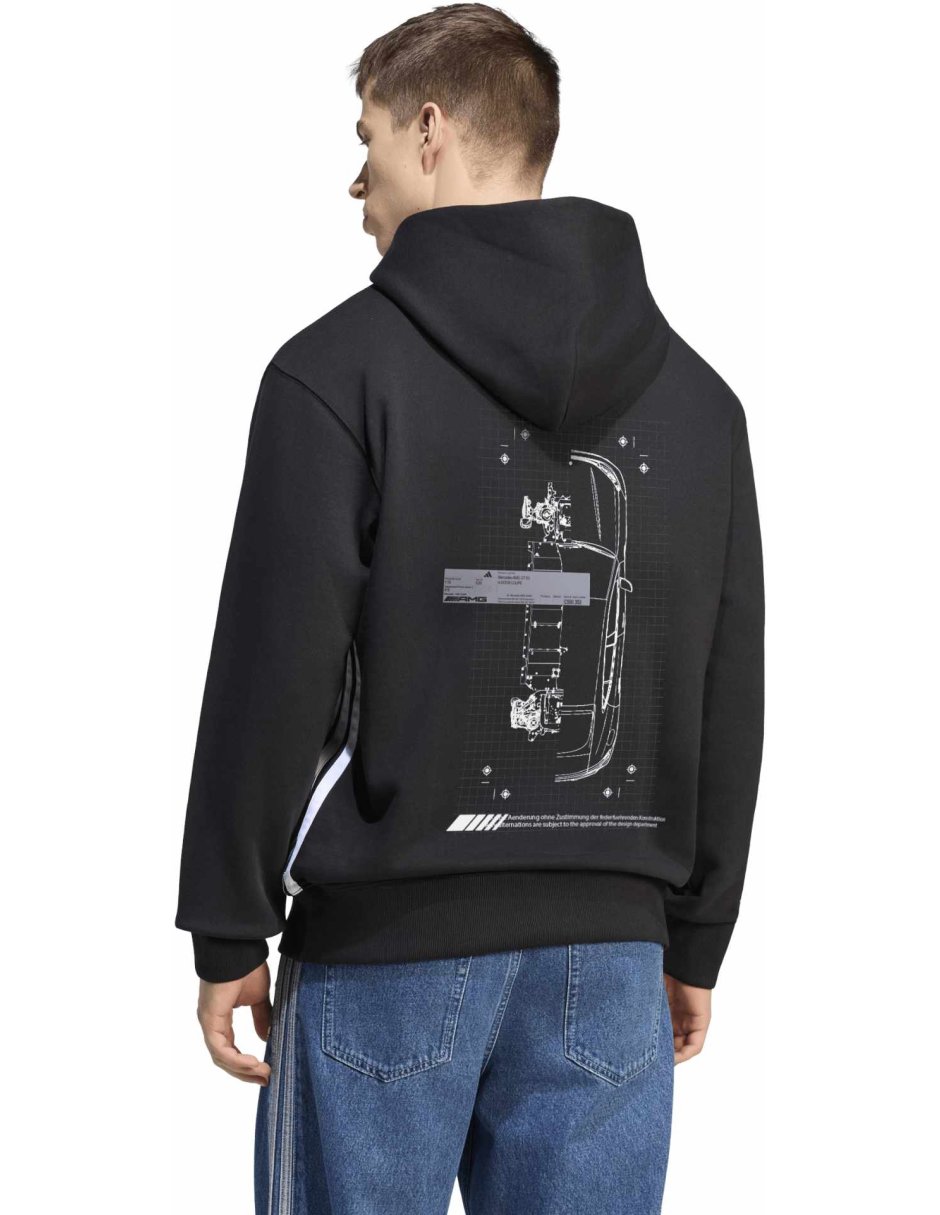 Sudadera para motorsport adidas mt s logo hd con capucha para hombre