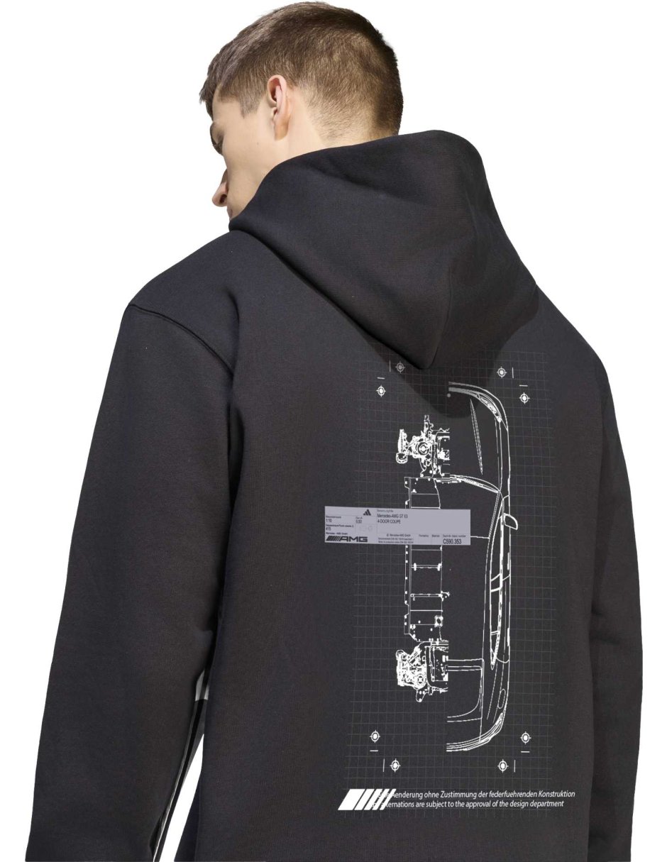Sudadera para motorsport adidas mt s logo hd con capucha para hombre