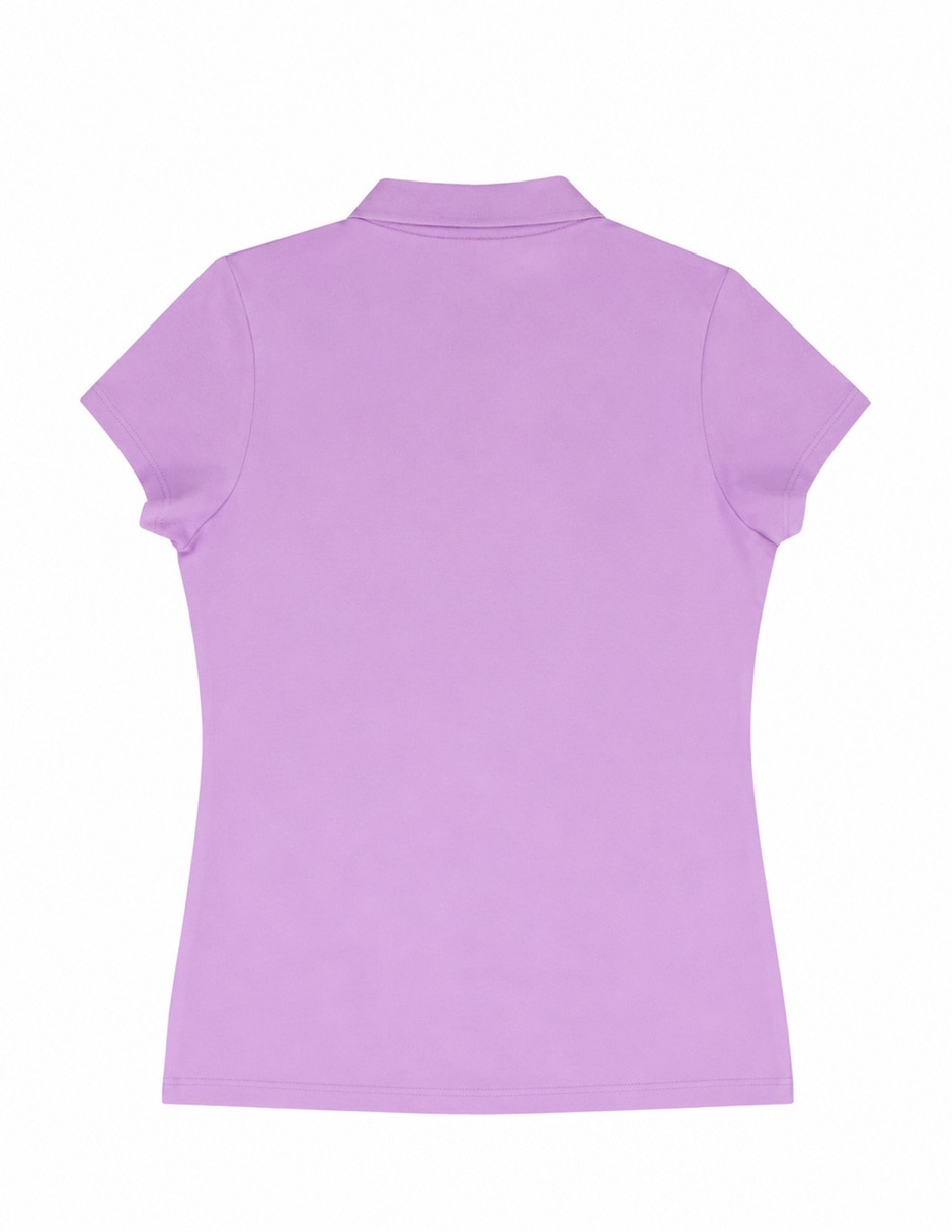 Playera manga corta dkny cuello polo para mujer
