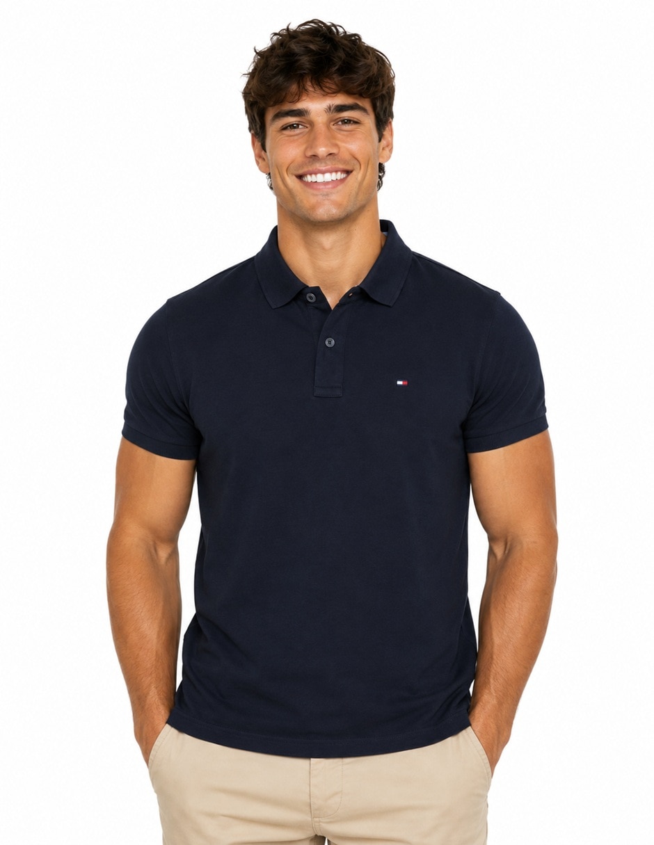 Playera Tommy Hilfiger XM03532 400 Fap cuello polo para hombre