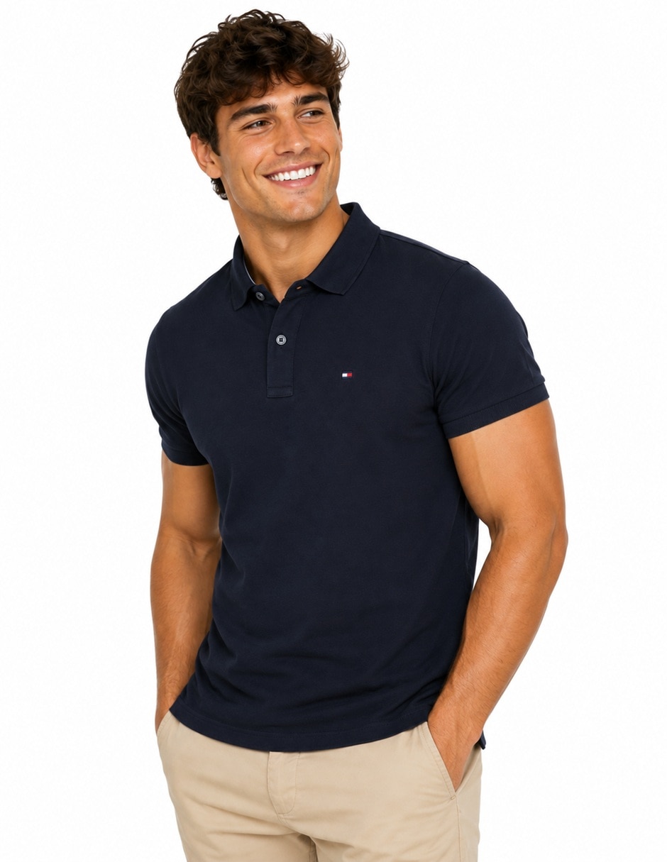 Playera Tommy Hilfiger XM03532 400 Fap cuello polo para hombre