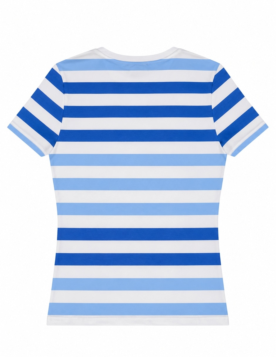 Playera manga corta tommy hilfiger cuello v para mujer