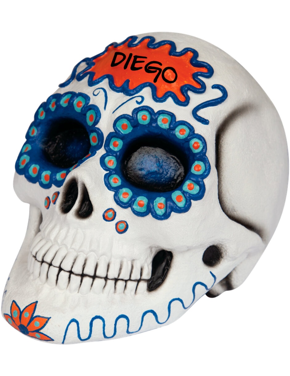 Figura decorativa de Calavera Rev