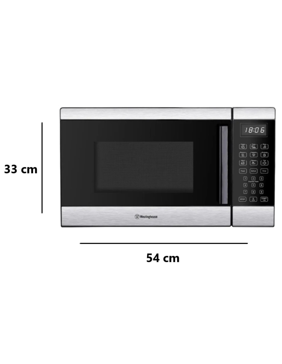 Horno de microondas convencional Westinghouse modelo WKMWW2502 de 0.9 pies cúbicos