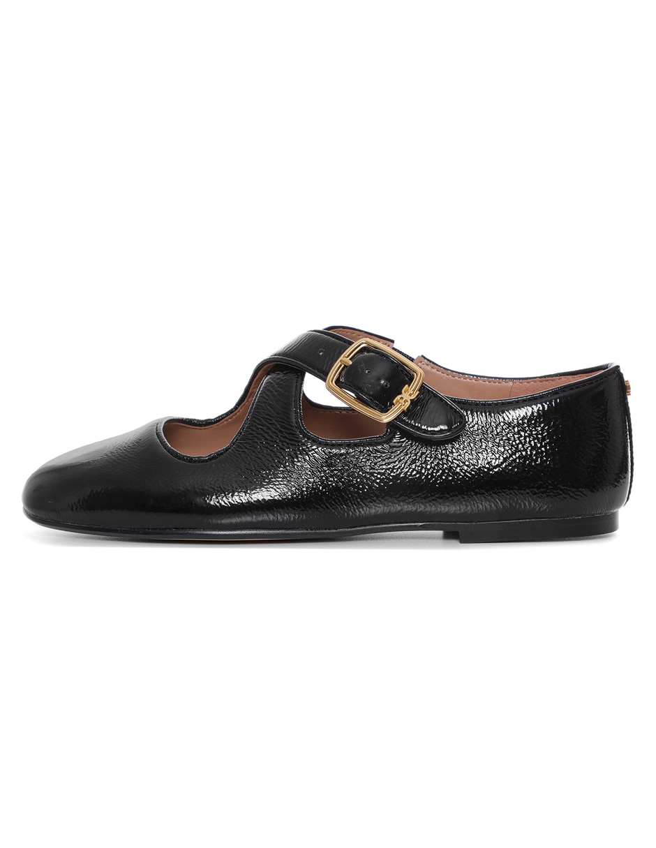 Balerina de piel para mujer