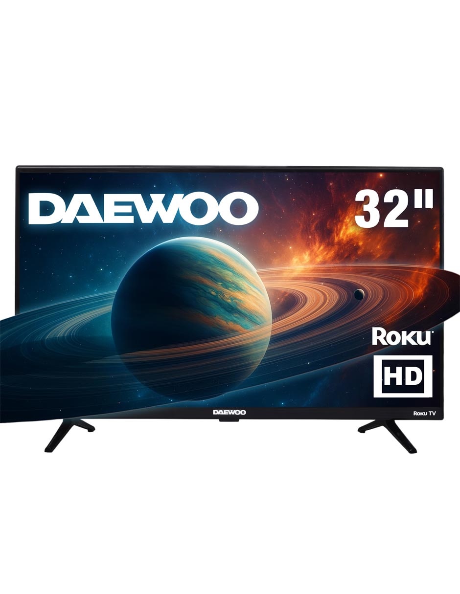 Pantalla Smart TV LED de 32 pulgadas HD DAW32R con roku tv