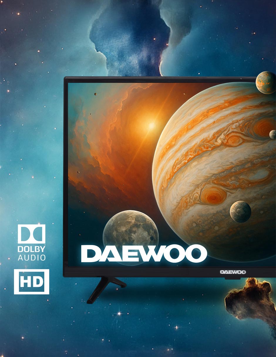 Pantalla Smart TV LED de 32 pulgadas HD DAW32R con roku tv 3