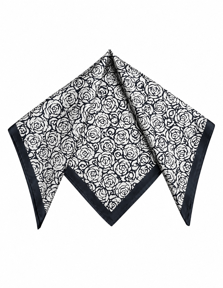 Mascada Twist Side estampado floral para mujer
