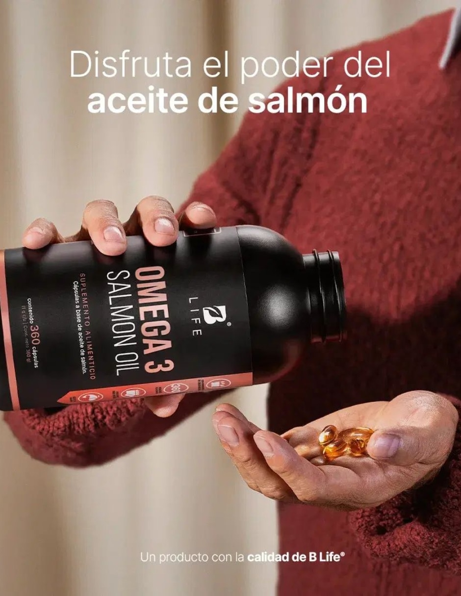 Omega 3 Salmon Oil Gourmet con aceite de salmón de 360 cápsulas