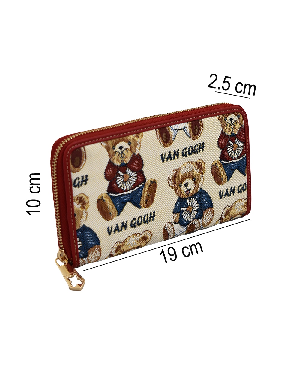 Cartera henney bear vw004 camomile para mujer