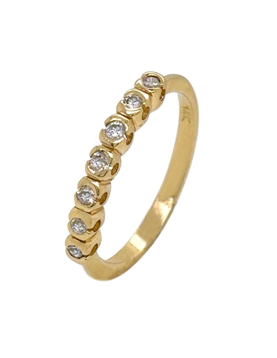 Anillo multi gemas de redondo idc junio 2026 14 k de oro amarillo diamante brillante