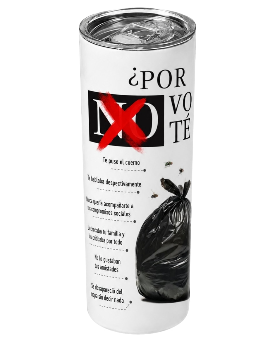 Termo de acero inoxidable con tapa a presión