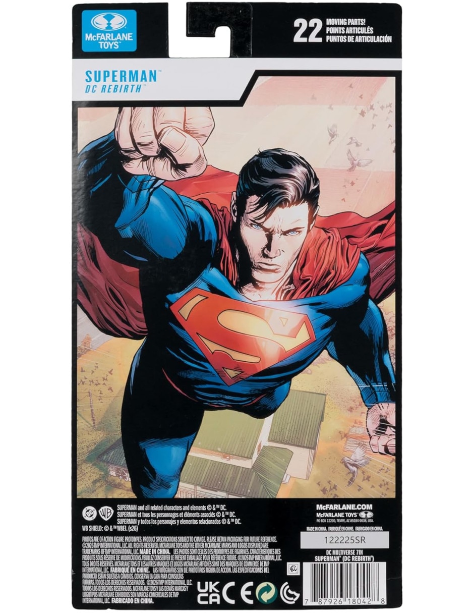 Figura de colección articulada dc multiverse superman mcfarlane toys