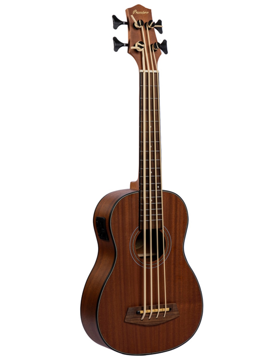 Ukelele Barítono Bamboo u-bass-s de sapele laminado