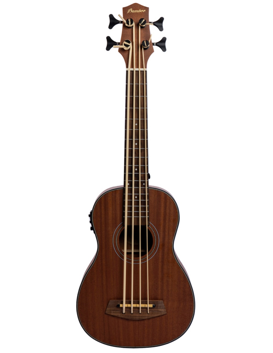 Ukelele Barítono Bamboo u-bass-s de sapele laminado