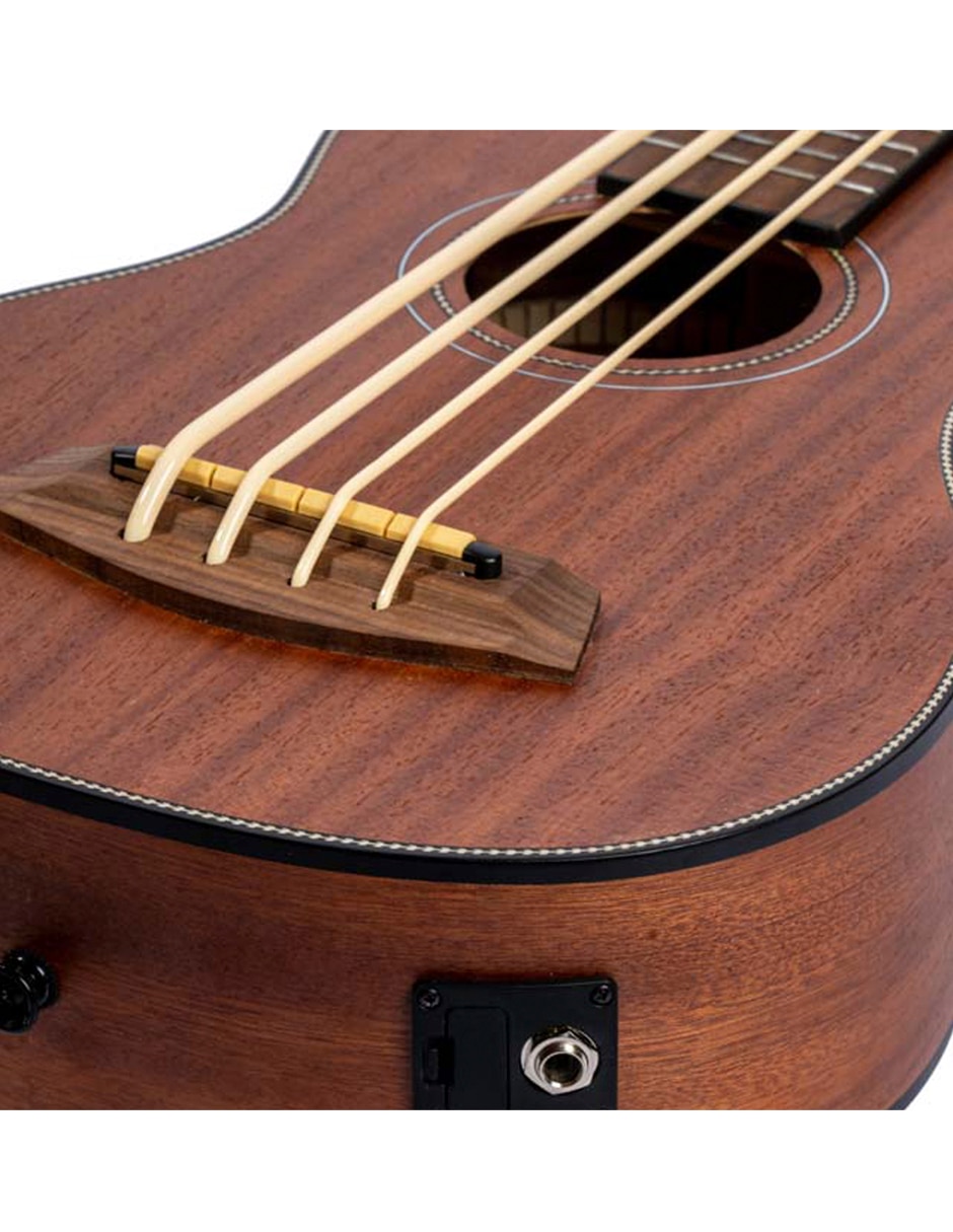 Ukelele Barítono Bamboo u-bass-s de sapele laminado