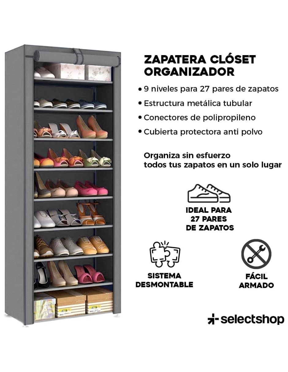 Zapatera armable mueble Selectshop para 27 pares de zapatos