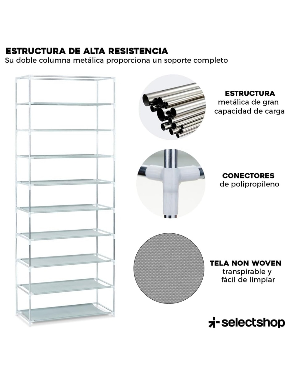 Zapatera armable mueble Selectshop para 27 pares de zapatos