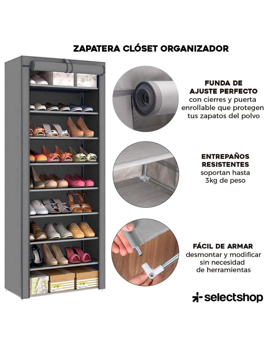 Zapatera armable mueble Selectshop para 27 pares de zapatos