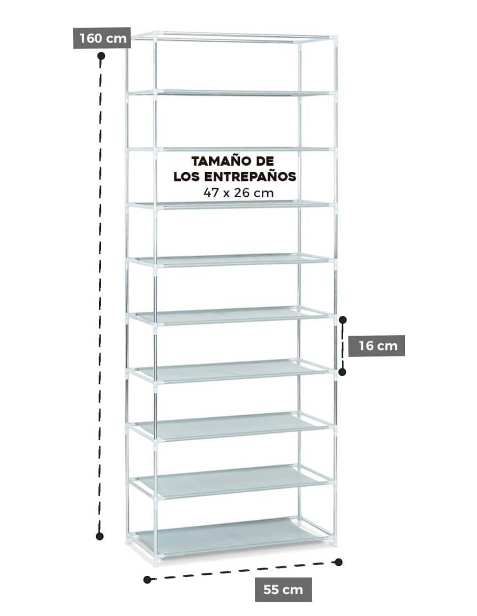 Zapatera armable mueble Selectshop para 27 pares de zapatos