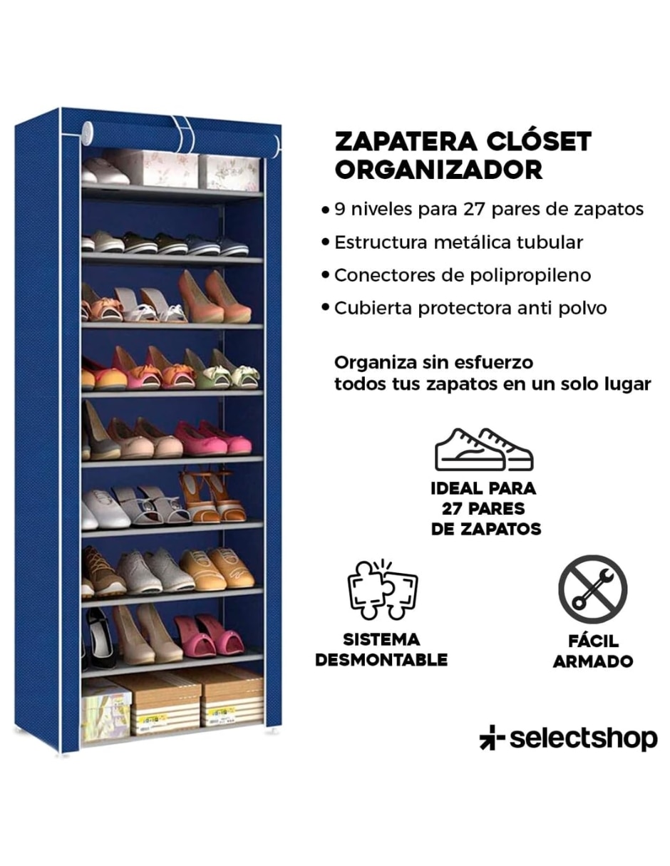 Zapatera armable mueble Selectshop para 27 pares de zapatos