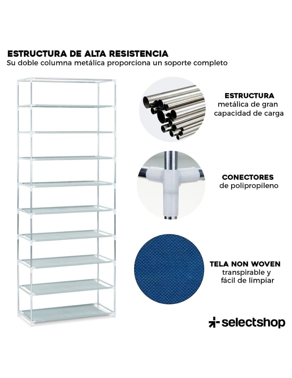 Zapatera armable mueble Selectshop para 27 pares de zapatos
