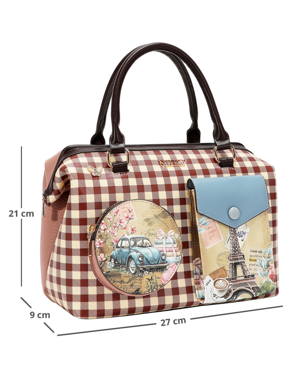 Set/bolsa dome chasing dreams de poliuretano para mujer 7