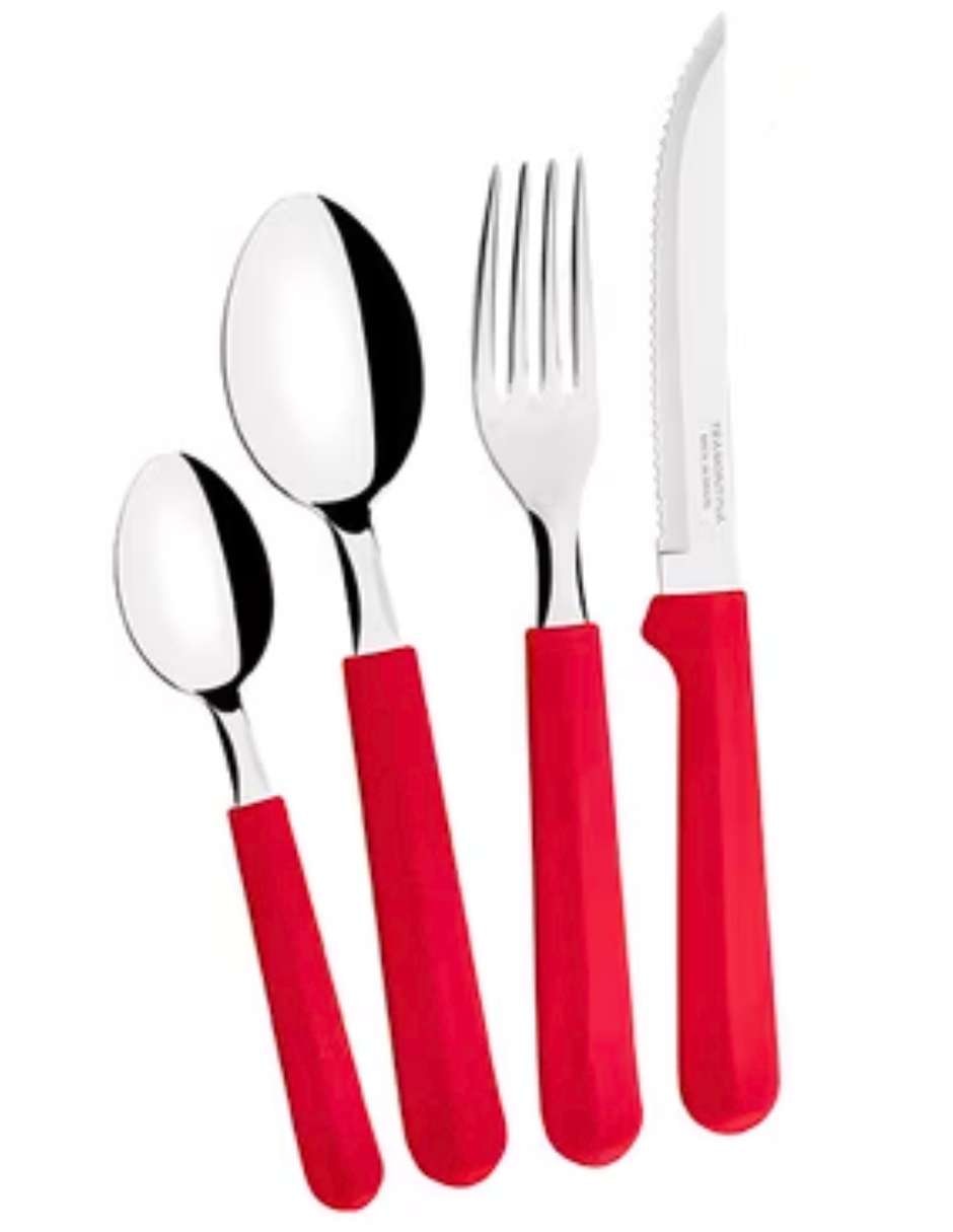 Set cubiertos de acero inoxidable 16 piezas Set cubiertos de acero inoxidable 16 piezas