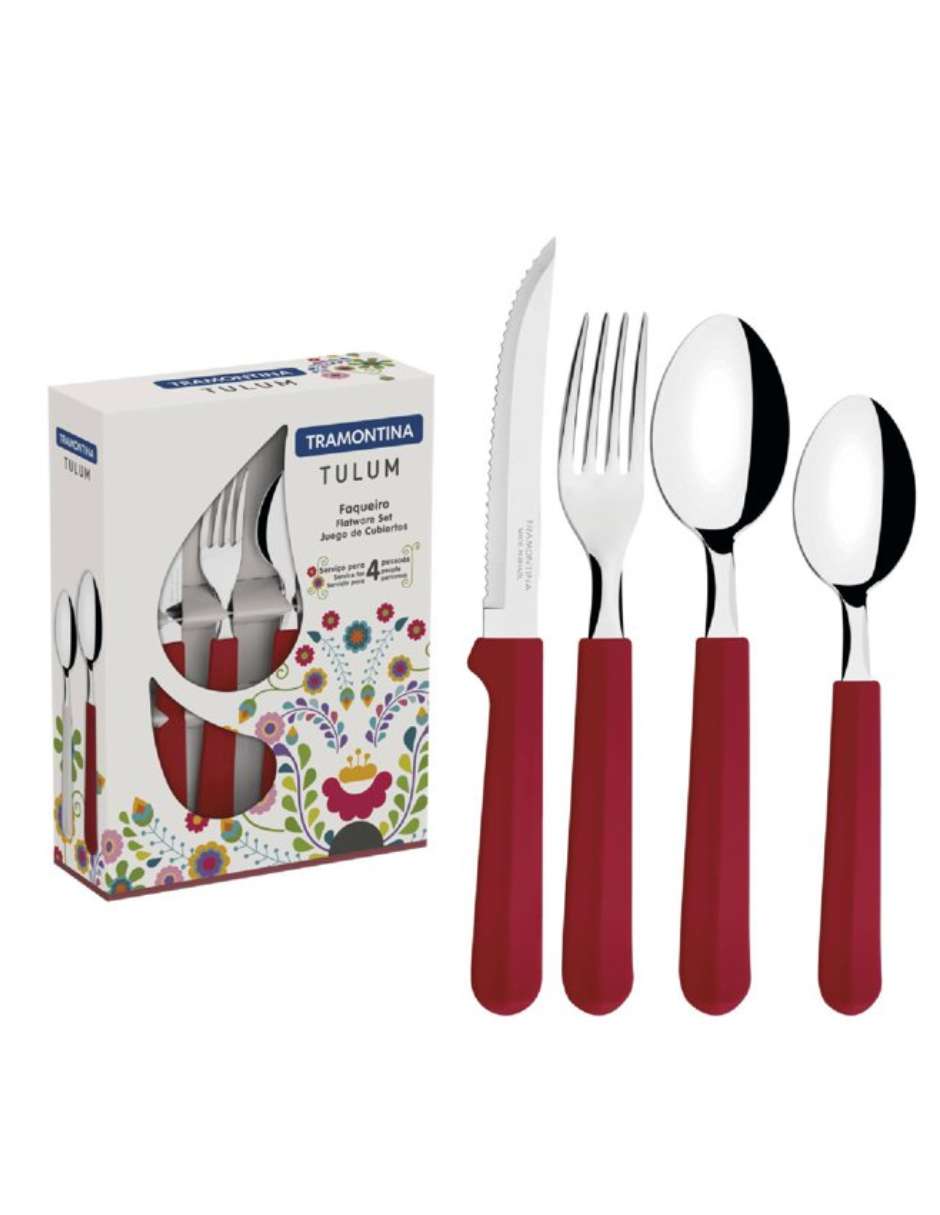 Set cubiertos de acero inoxidable 16 piezas 2